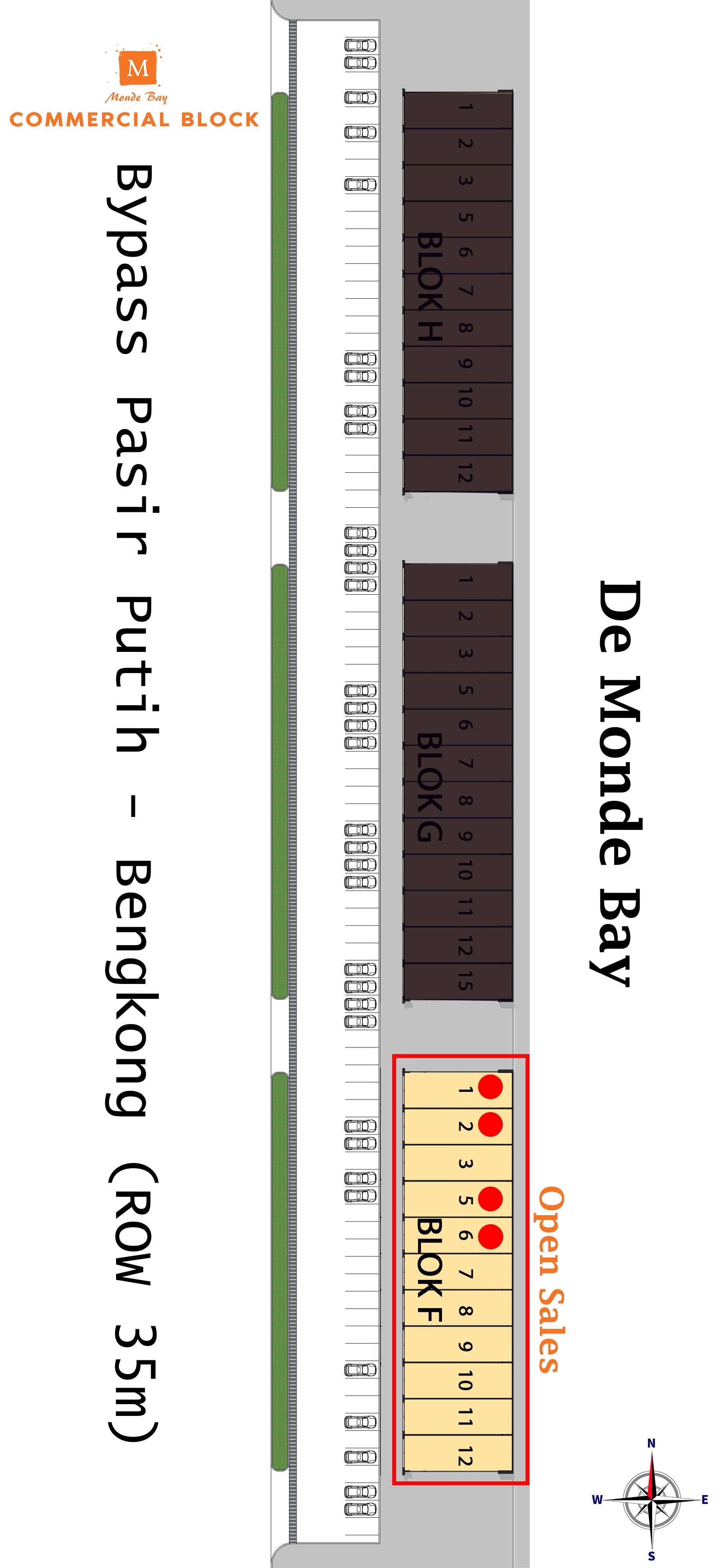 Monde Bay Commercial Block siteplan