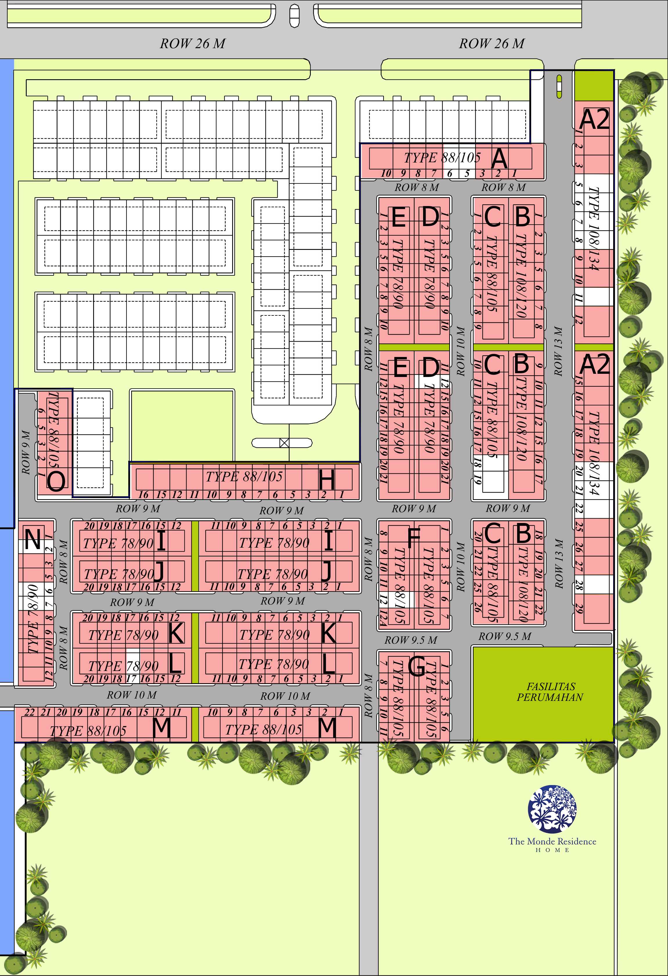 The Monde Residence siteplan