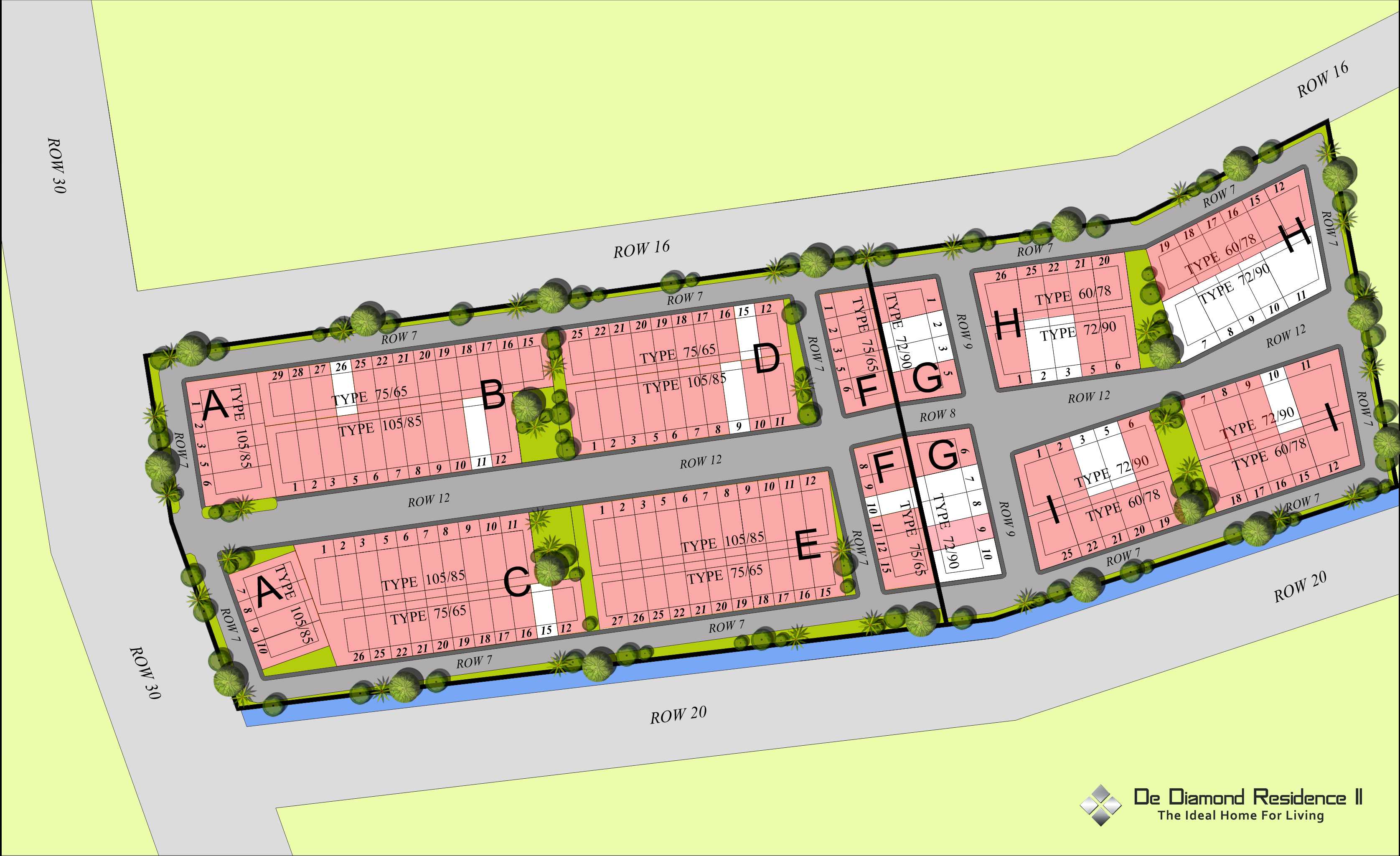 De Diamond Residence siteplan