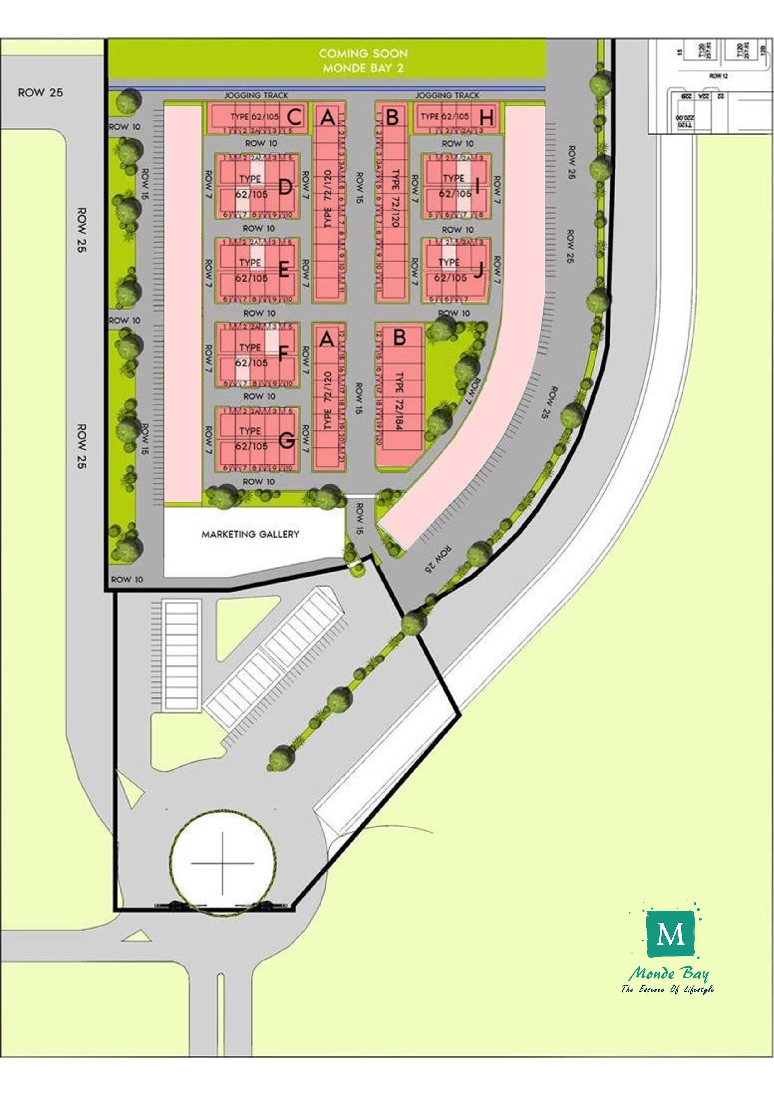 The Monde Bay Residence siteplan